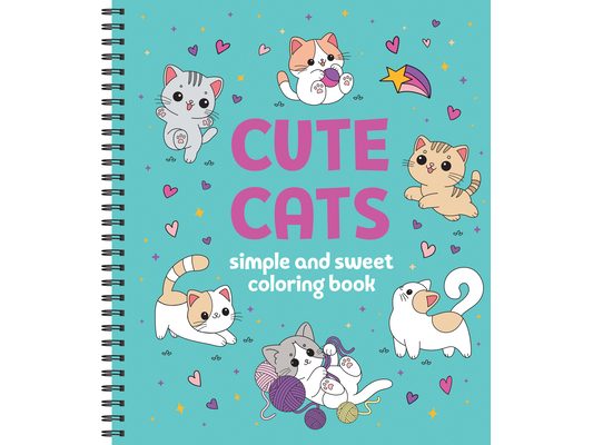 Simple and Sweet Coloring Book: Cute Cats