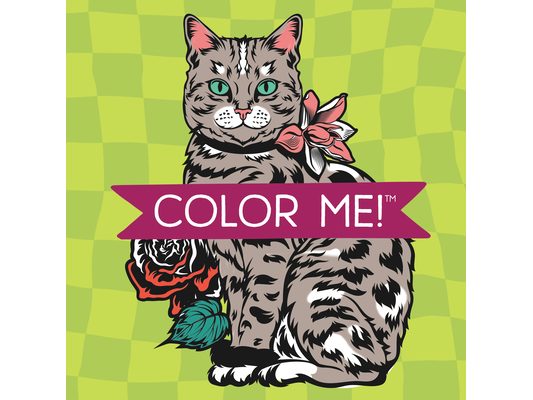 Color Me! Cats - Keepsake Coloring Books Compact Edition with Cat Quotes 7x7 Inches Portable Coloring Book for Cat Lovers, Adults & All Ages