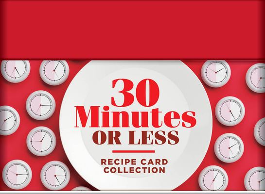 30 Minutes or Less Recipe Card Collection Tin 72 Recipe Cards + 28 Blank Recipe Cards to Write Your Own Recipes + 5 Tabbed Section Dividers