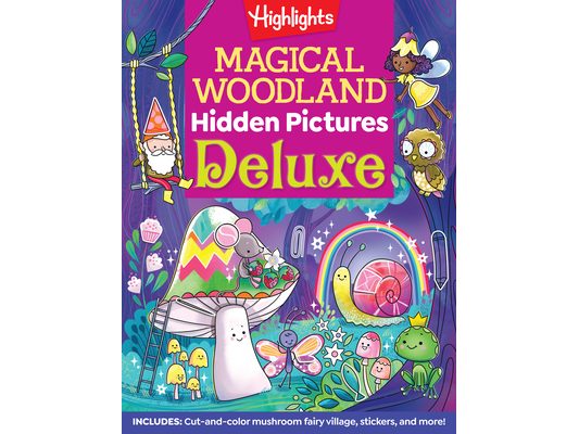 Magical Woodland Hidden Pictures Deluxe: 96 Pages of Magical Recipes, Crafts, Forest Puzzles and Stickers, Search for Mushrooms, Gnomes, Woodland Anim