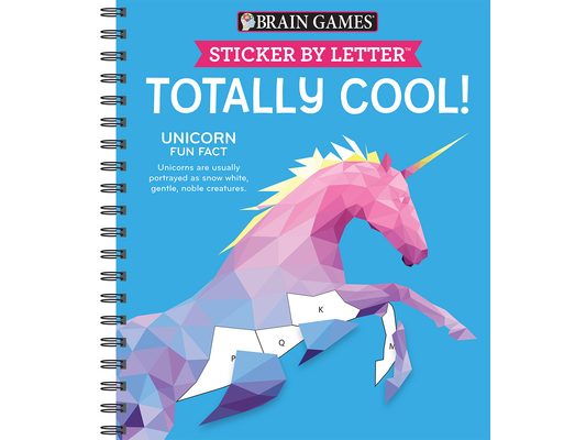 Brain Games - Sticker by Letter: Totally Cool! (Sticker Puzzles - Kids Activity Book)