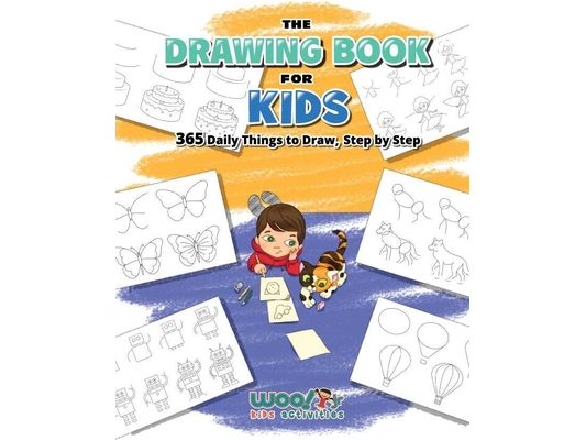 The Drawing Book for Kids: 365 Daily Things to Draw, Step by Step (Art for Kids, Cartoon Drawing)