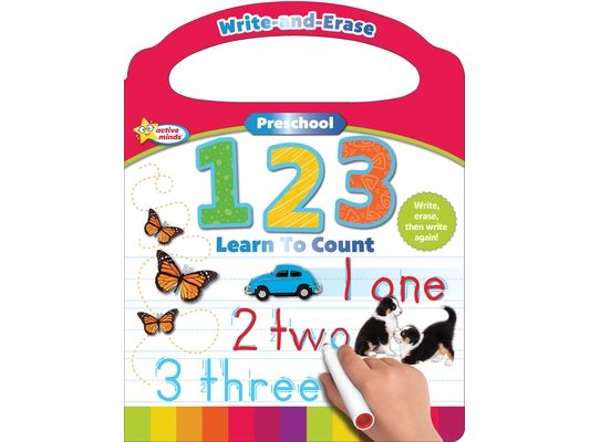 Active Minds Write-And-Erase Preschool 123: Learn to Count