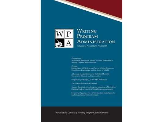 Wpa: Writing Program Administration 43.1 (Fall 2019)