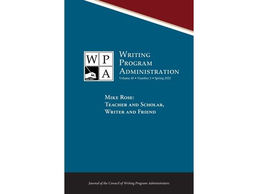 Wpa: Writing Program Administration 45.2 (Spring 2022)