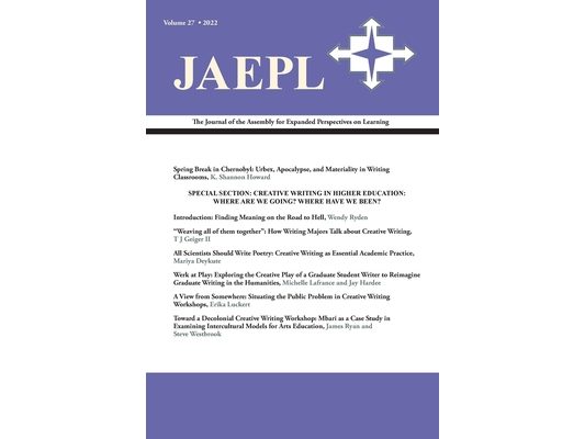 Jaepl 27 (2022): The Journal of the Assembly for Expanded Perspectives on Learning