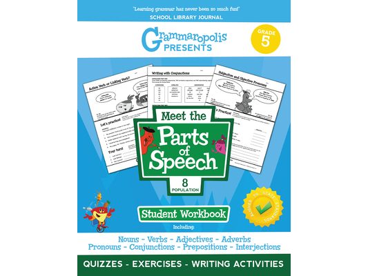 The Parts of Speech Workbook, Grade 5