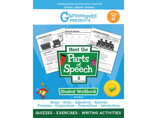 The Parts of Speech Workbook, Grade 2