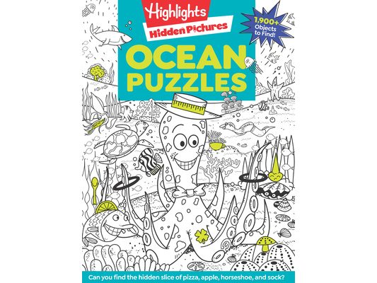 Ocean Puzzles: Over 100 Ocean-Themed Search and Find Puzzles for Kids 6 and Over, Featuring Sea Creatures, Marine Animals, Underwater Scenes and Over