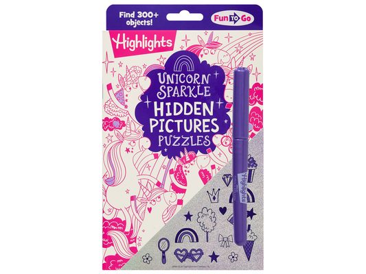 Unicorn Sparkle Hidden Pictures Puzzles: Find Over 300 Hidden Objects in This Unicorn-Themed Seek and Find Book for Kids 6 and Up