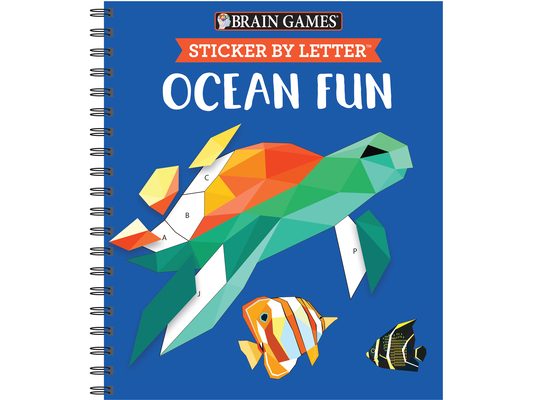 Brain Games - Sticker by Letter: Ocean Fun (Sticker Puzzles - Kids Activity Book) [With Sticker(s)]