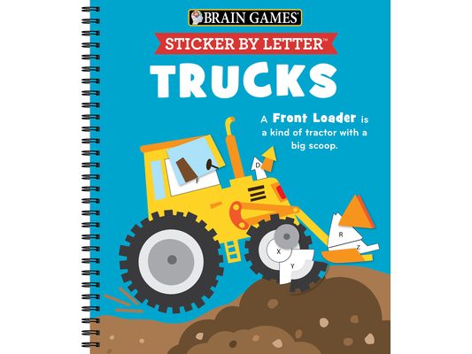 Brain Games - Sticker by Letter: Trucks + a Fun Fact about Each Truck