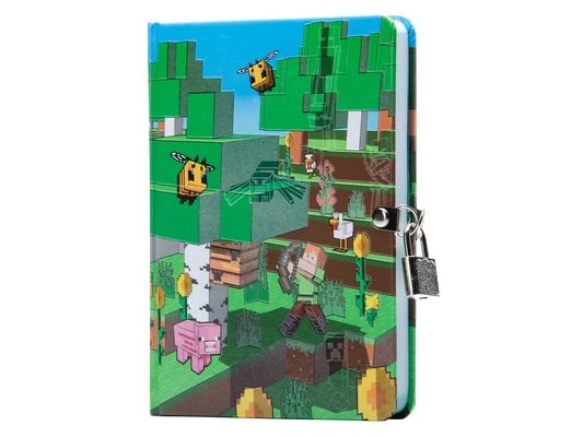 Minecraft: Mobs Glow-In-The-Dark Lock & Key Diary