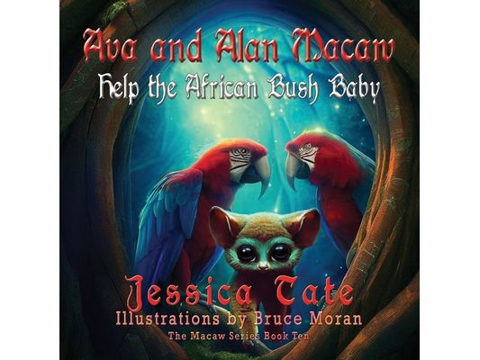 Ava and Alan Macaw Help the African Bush Baby