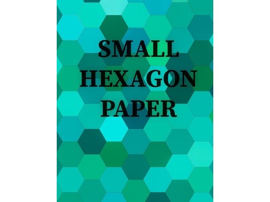 Small Hexagon Paper: Small hexagon Paper NOTEBOOK: HIGH QUALITY WHITE PAPER 120 PAGES 8.5X11