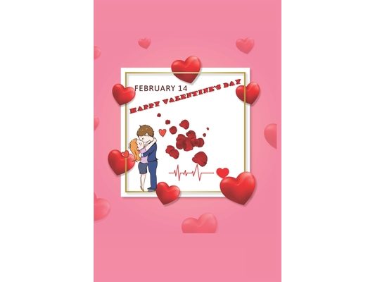 February 14 Happy Valentine's Day: Every Year Comes This Day.Specially Valentines Day Is A Gift Day.Book Size 6" x 9", Pages 120 and Matte Finish Cove