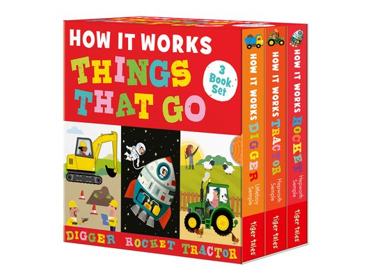 How It Works: Things That Go 3-Book Boxed Set: Digger; Rocket; Tractor