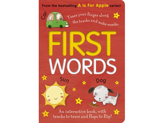First Words: An Interactive Book, with Tracks to Trace and Flaps to Lift!