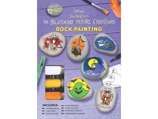 Disney Tim Burton's the Nightmare Before Christmas Rock Painting - Craft Kit for Teens and Adults - Craft Gift for Disney Fans - Officially Licensed