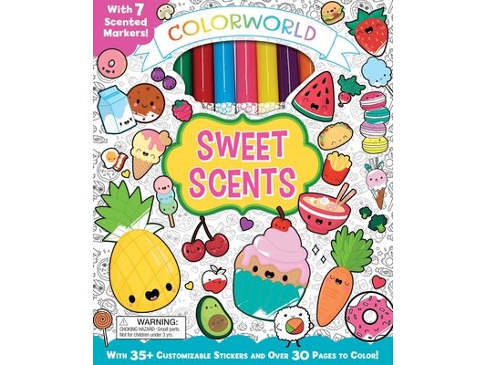 Colorworld: Sweet Scents: With 35+ Customizable Stickers and Over 30 Pages to Color!