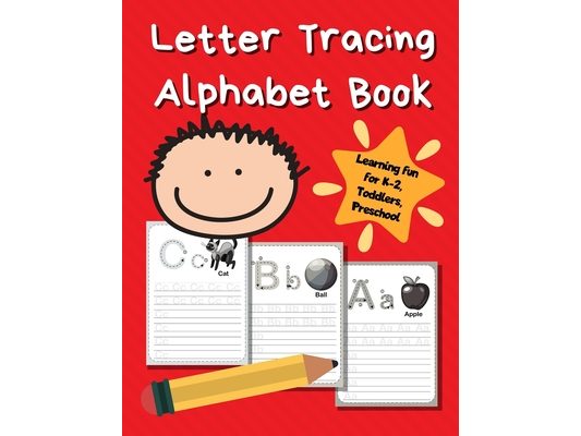 Letter Tracing Alphabet Book: ABC Learning Book for Kids - Toddlers, Preschool, K-2 - Red