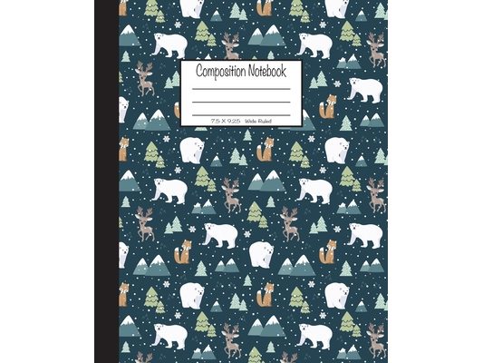 Composition Notebook: 7.5x9.25, Wide Ruled