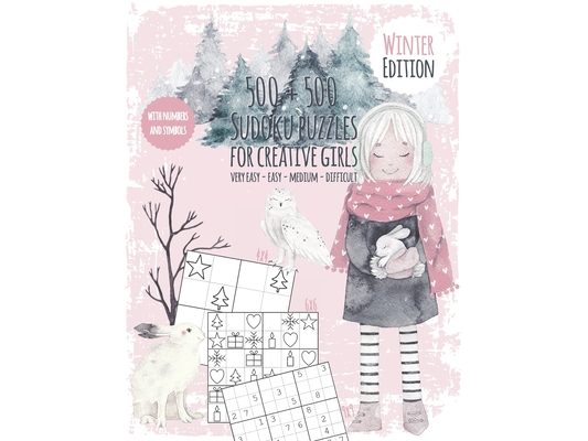 Seasons Sudoku Book for creative kids: Puzzle fun for girls - Sudoku book with 500 numbers and symbol Sudokus - Difficulty very easy to difficult - +