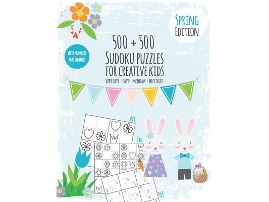 Seasons Sudoku Book for creative kids: Puzzle fun for children - Sudoku book with 500 numbers and symbol Sudokus - Difficulty very easy to difficult -
