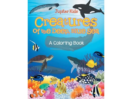 Creatures of the Deep, Blue Sea (A Coloring Book)