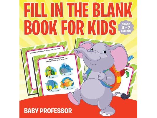 Fill in the Blank Book for Kids Grade 1 Edition