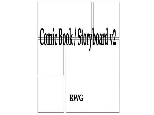 Comic Book / Storyboard v2: 50 Pages 8.5" X 11"