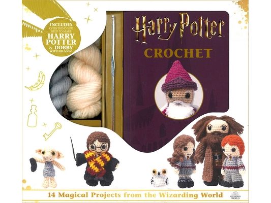 Harry Potter Crochet - Harry Potter and Dobby Amigurumi - Yarn, Safety Eyes, Crochet Hook and Instructional Booklet - Craft Gift for Harry Potter Fans