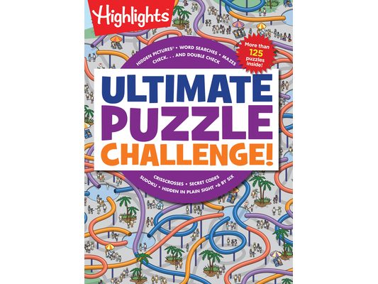 Ultimate Puzzle Challenge!: 125+ Brain Games for Kids, Mazes, Brain Teasers, Word Searches, Crossword Puzzles, Sudoku, Logic Puzzles and More, Kids Ac