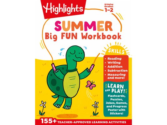 Summer Big Fun Workbook Bridging Grades 1 & 2: Summer Learning Prep for Spelling, Reading Comprehension, Language Arts and More, 1st Grade to 2nd Grad