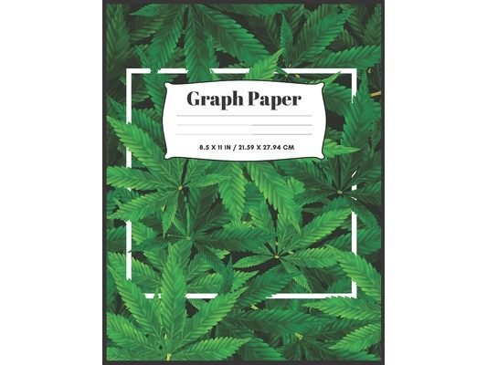 Cannabis Cover Graph Paper: 8.5x11 - 100 sheets
