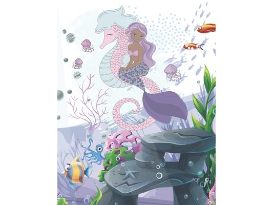 Mermaid Coloring Book Age 4: Cute Nautical Themed Color, Dot to Dot, and Word Search Puzzles Provide Hours of Fun For Creative Young Children