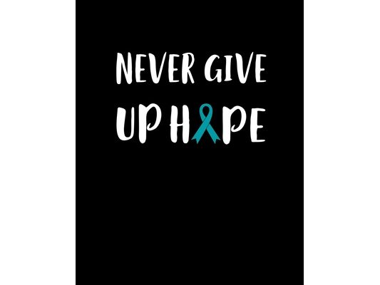 Never Give Up Hope: 120 Pages, Soft Matte Cover, 8 x 10