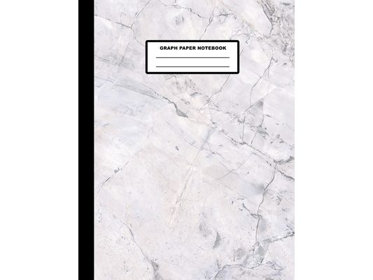 Graph Paper Notebook: Marble Cover Design - Quad Ruled - 120 Pages - 8.5" X 11" - Matte Finished Soft Cover