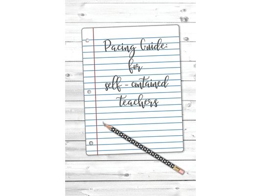 Pacing Guide: For Self-Contained Teachers: Weekly - 6 x 9" - 110 pages - Matte Cover