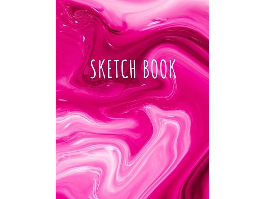 Sketch Book: Activity Sketch Book For Kids Watercolor Abstract Painting Instruction 8.5"x 11" 110 Pages Sketching Book From The Ima
