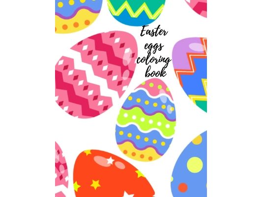 Easter eggs coloring book