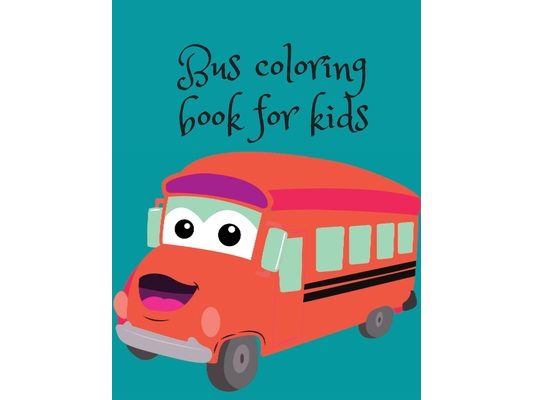 Bus coloring book for kids