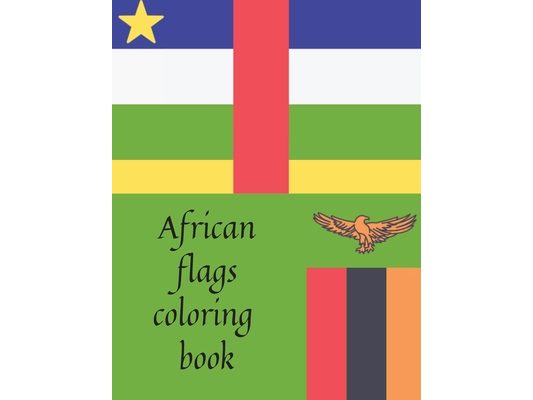 African flags coloring book