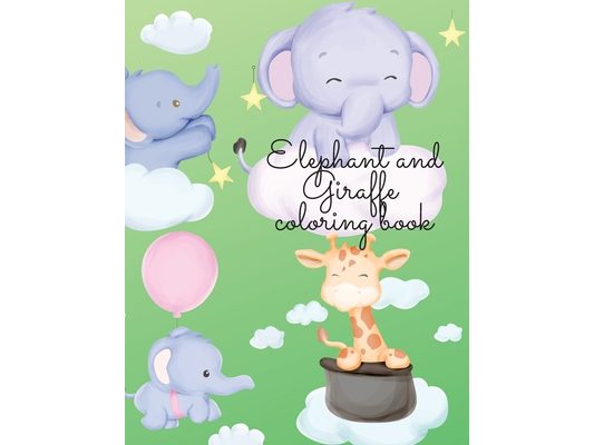 Elephant and Zebra coloring book