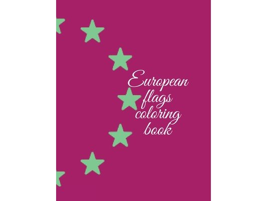European flags coloring book