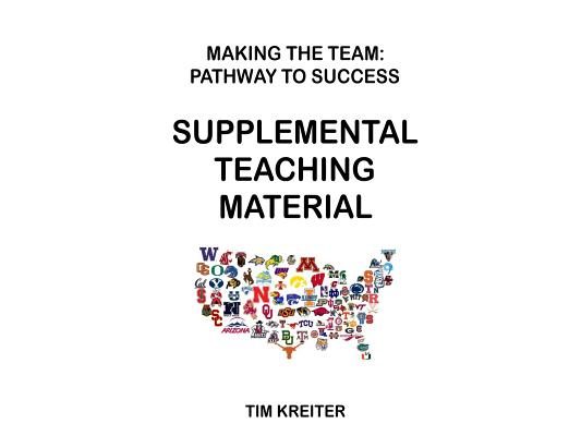 Supplemental Teaching Material for Making the Team: Pathway to Success