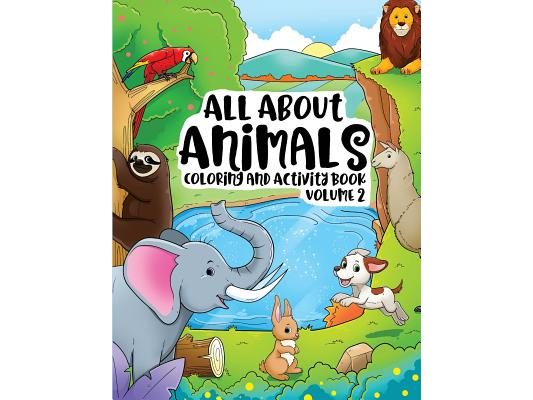 All About Animals Coloring Books for Kids & Toddlers Children Children Activity Books for Kids Ages 2-4, 4-8, Boys, Girls Fun Early Learning, Relaxati