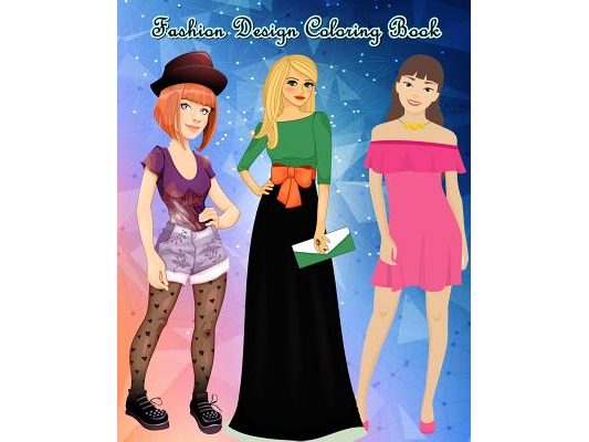 Fashion Design Coloring Book: Lovely Fashion: An Adult Coloring Book with Beautiful Dresses