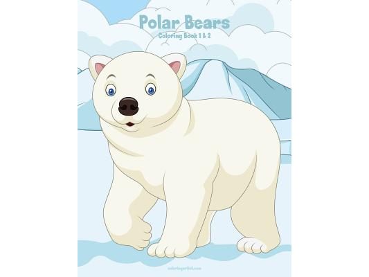 Polar Bears Coloring Book 1 & 2