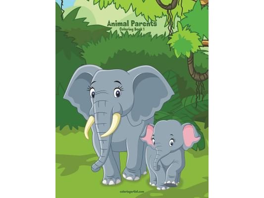 Animal Parents Coloring Book 1